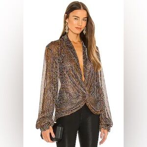 GT-022 Bette Blouse in Bronze CAROLINE CONSTAS